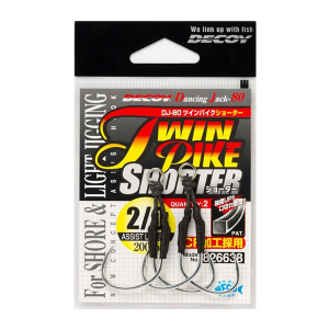 Крючки Decoy Twin PIKE Shorter DJ-80 №3/0