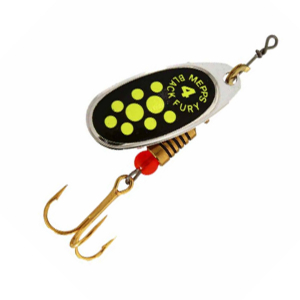 Блесна вращающаяся MEPPS Черный Fury №4 цв.Chart AG