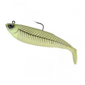 Джиг оснащенный Savage Gear Cutbait Herring (Зеленый glow) 270гр